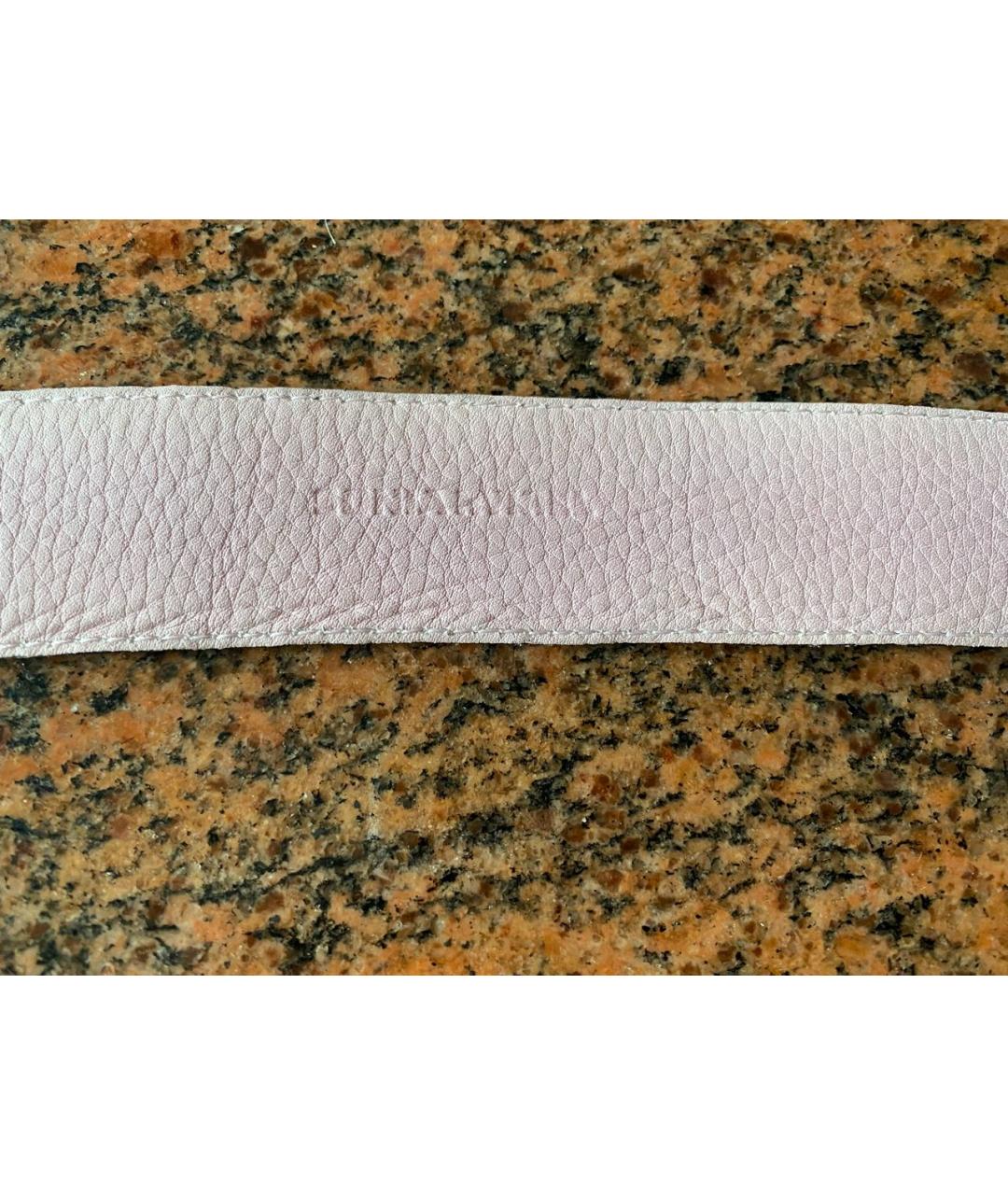 SONIA RYKIEL Розовый кожаный ремень, фото 4