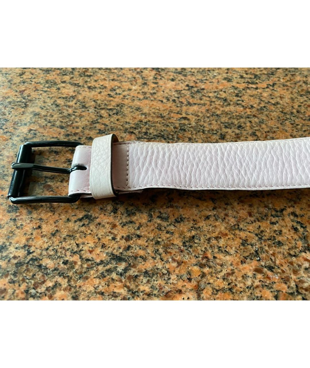 SONIA RYKIEL Розовый кожаный ремень, фото 2