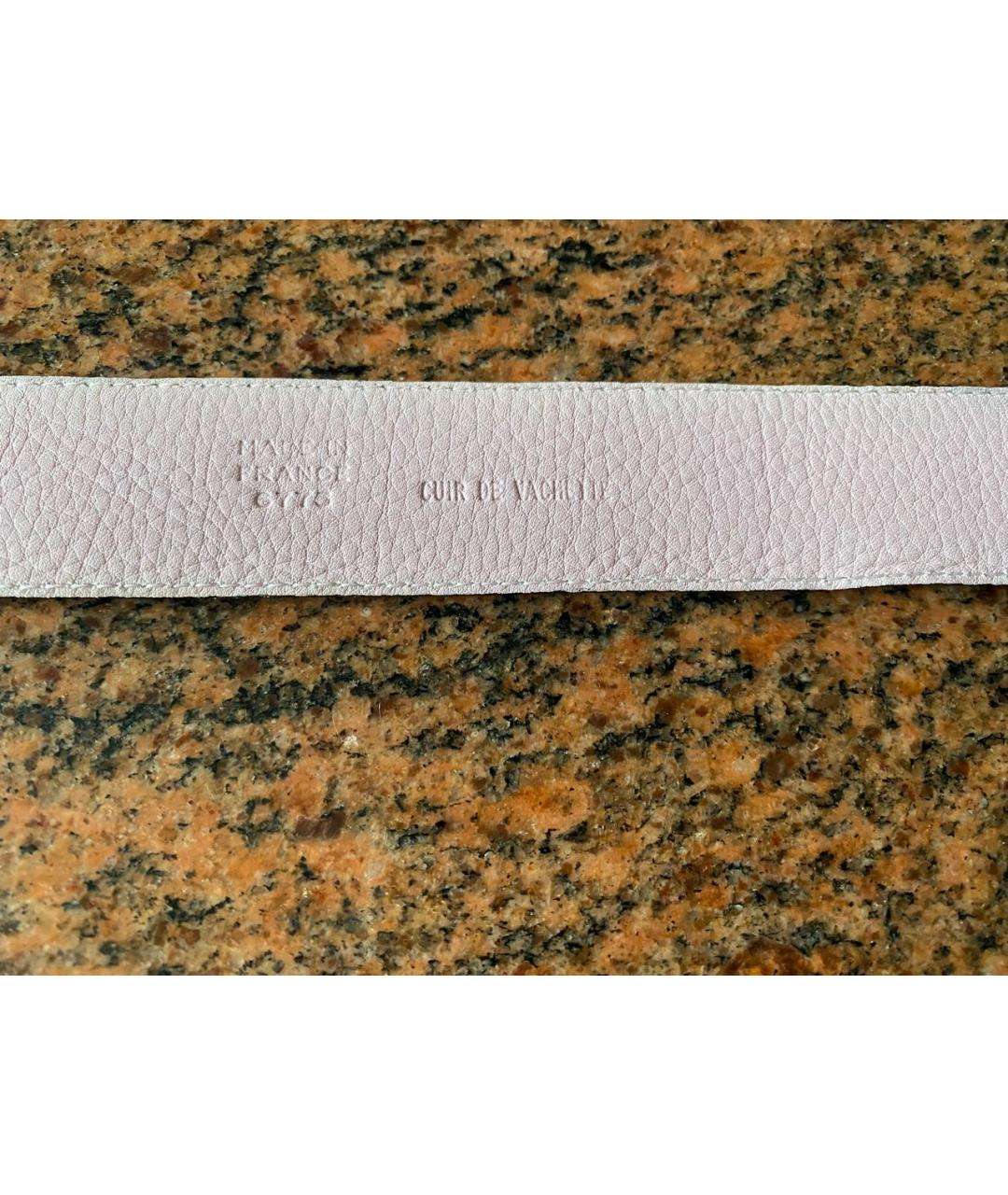 SONIA RYKIEL Розовый кожаный ремень, фото 3