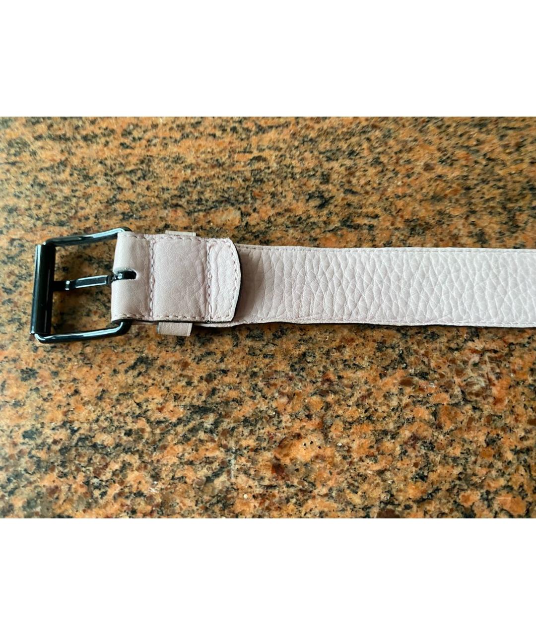 SONIA RYKIEL Розовый кожаный ремень, фото 5