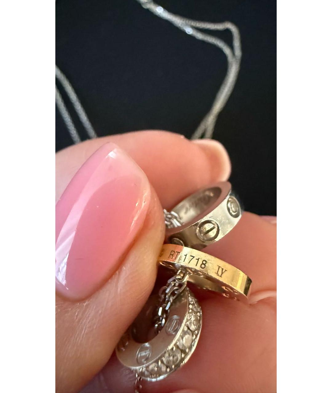 CARTIER Мульти подвеска из белого золота, фото 3