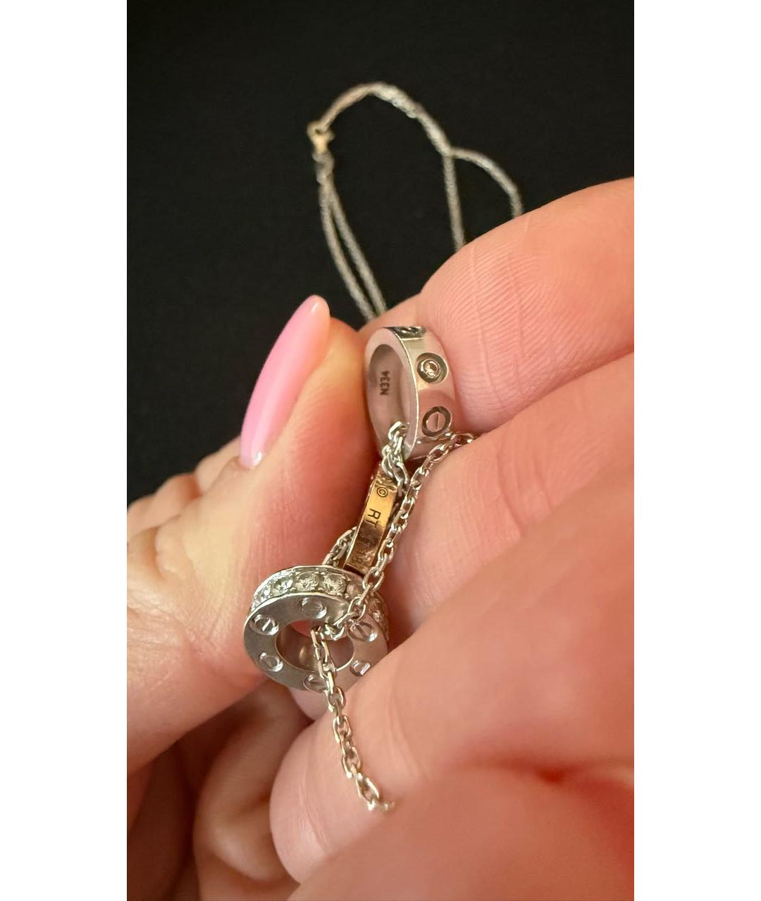 CARTIER Мульти подвеска из белого золота, фото 5