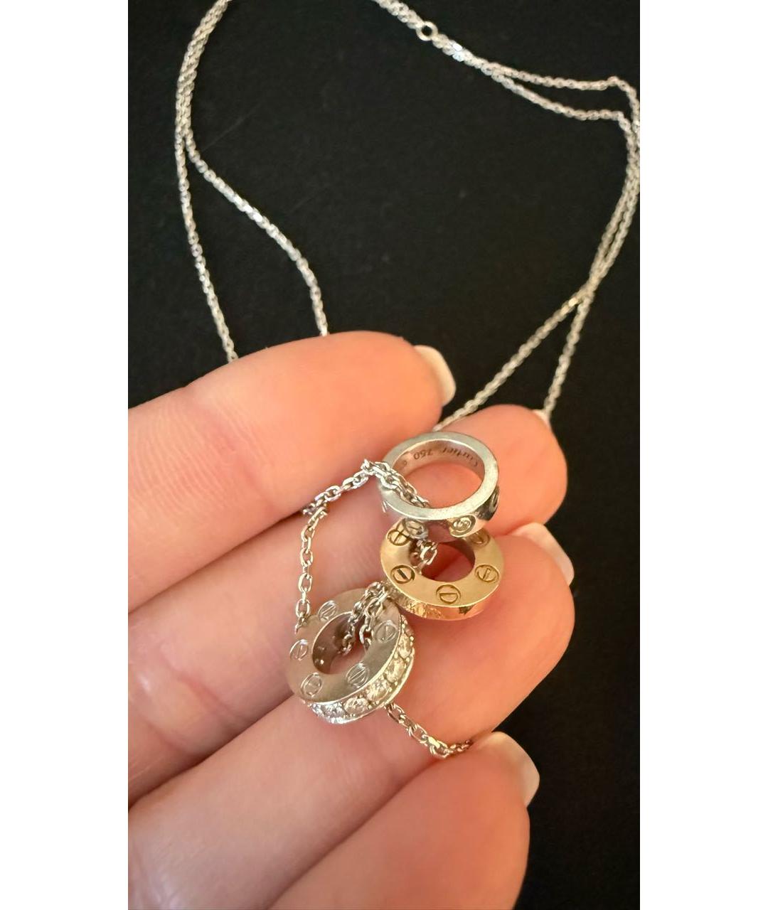 CARTIER Мульти подвеска из белого золота, фото 2