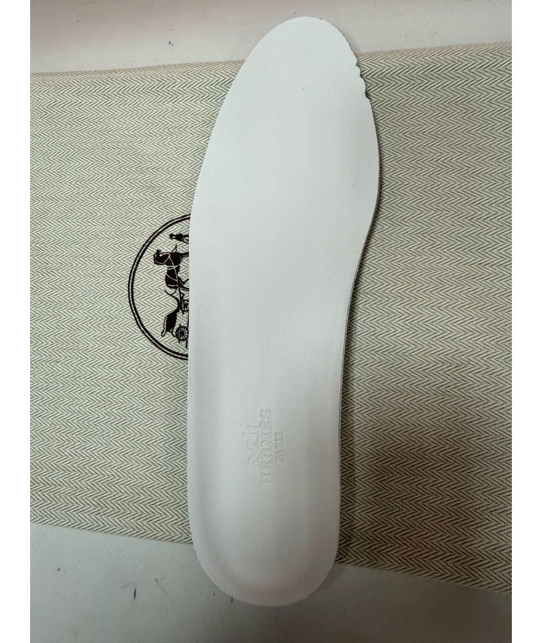 HERMES Белые кроссовки, фото 4