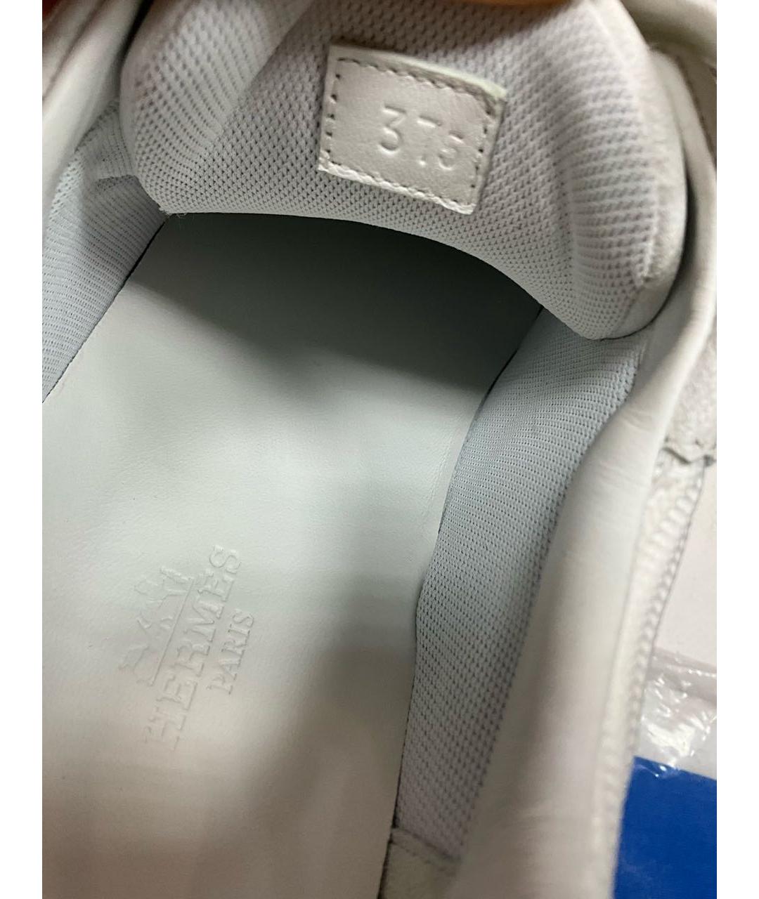HERMES Белые кроссовки, фото 7