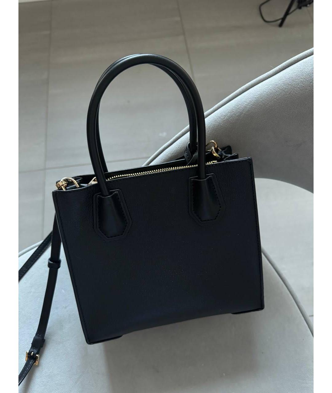 MICHAEL KORS Черная кожаная сумка через плечо, фото 3