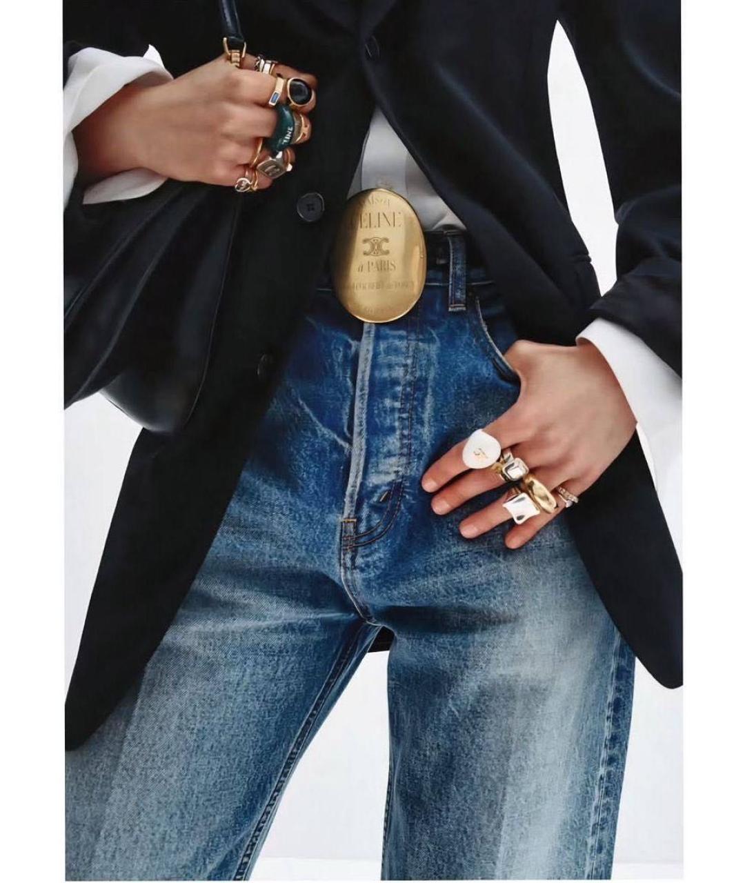 CELINE Черный кожаный ремень, фото 4