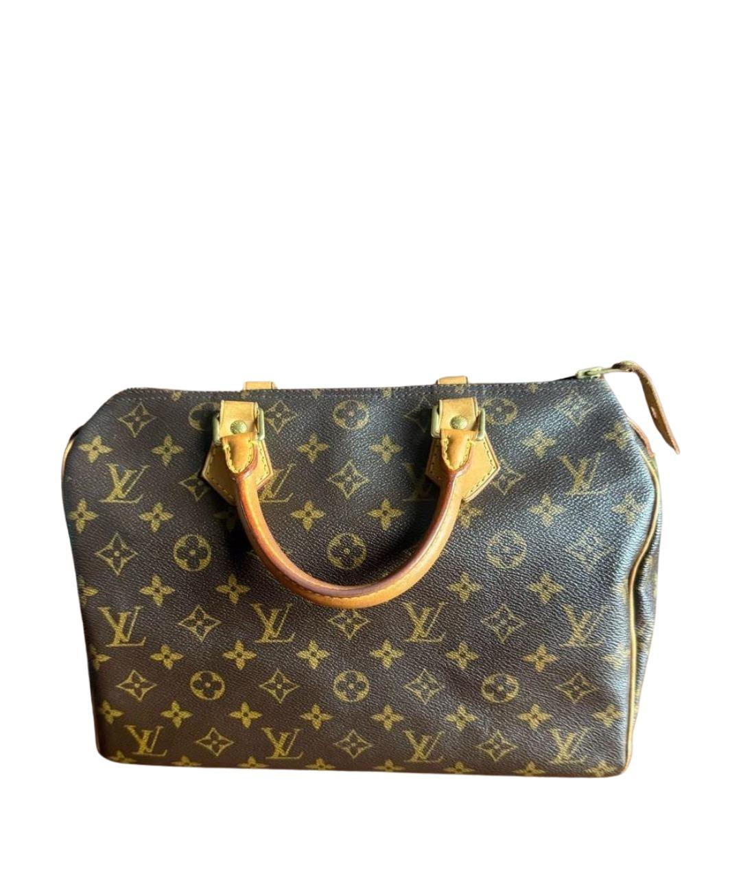 LOUIS VUITTON Коричневая сумка с короткими ручками, фото 1