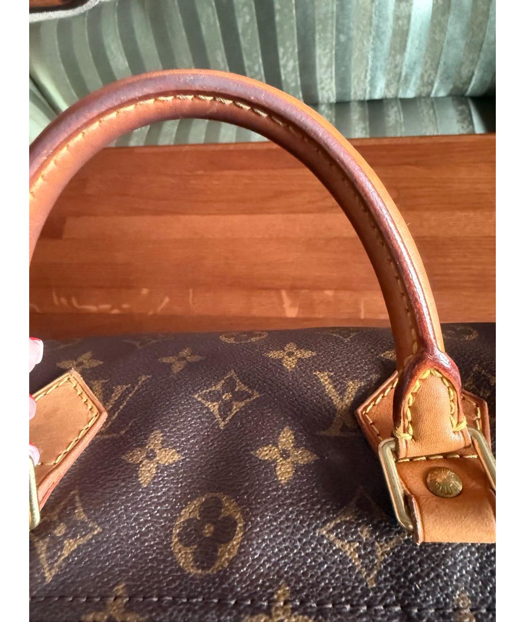 LOUIS VUITTON Коричневая сумка с короткими ручками, фото 6