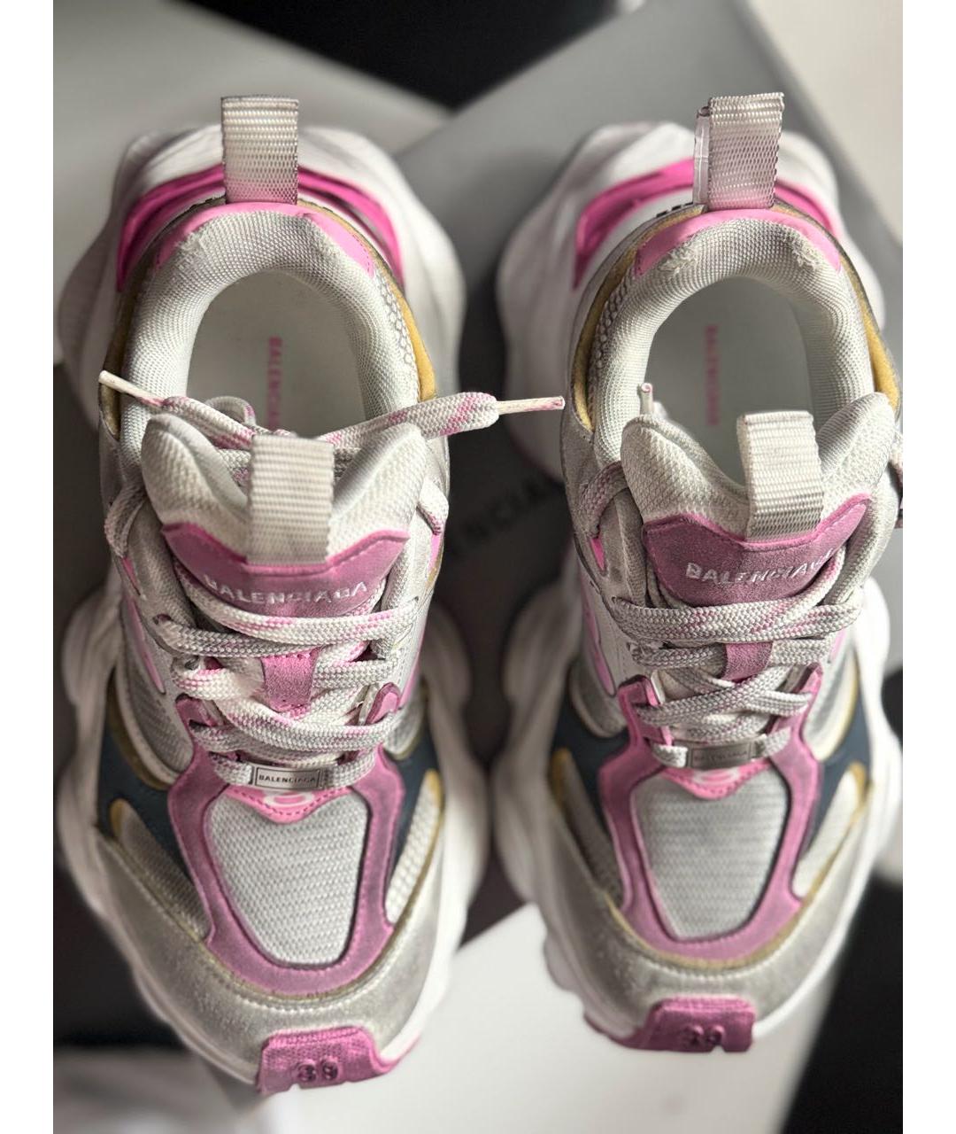 BALENCIAGA Серые замшевые кроссовки, фото 3