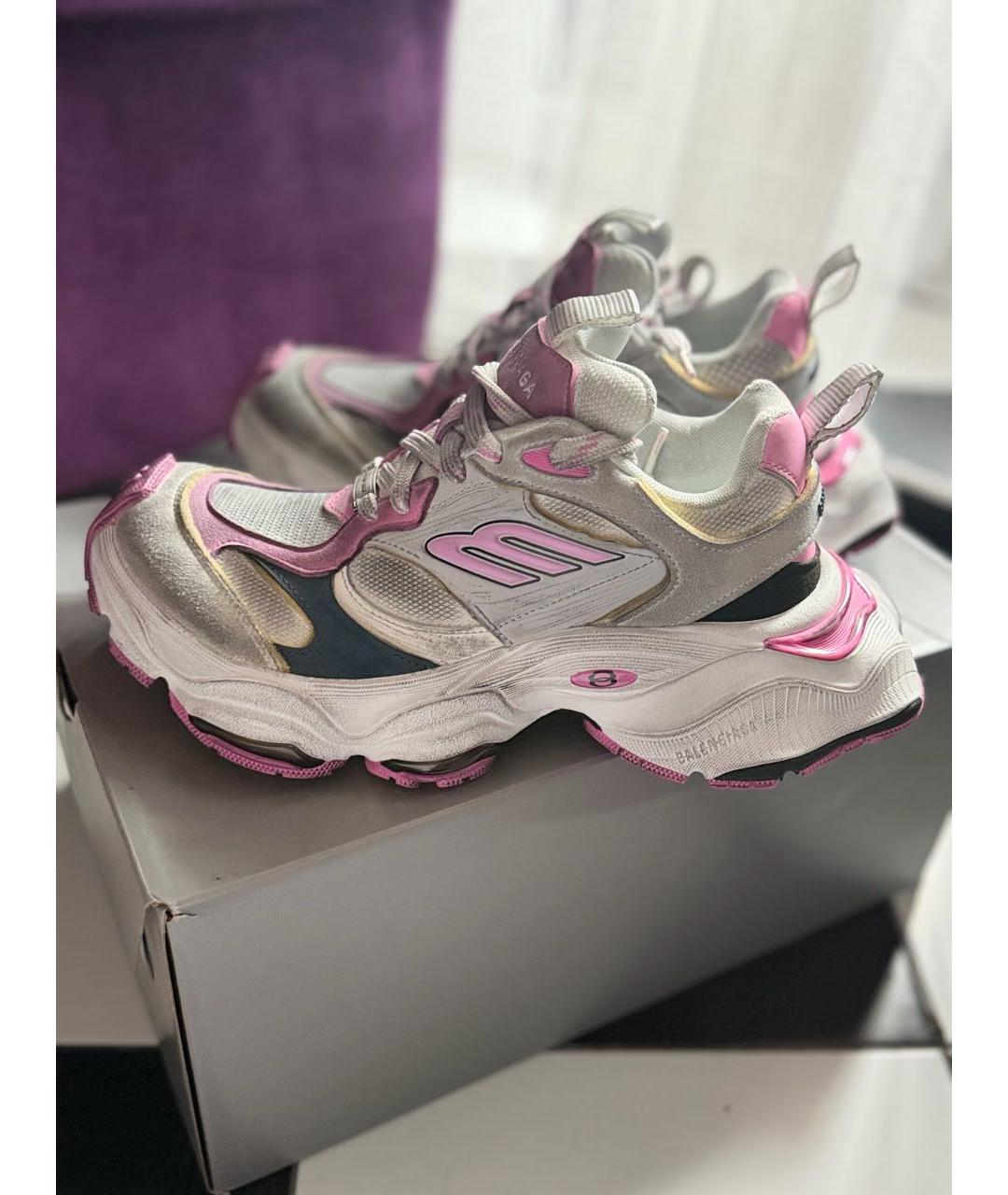 BALENCIAGA Серые замшевые кроссовки, фото 5