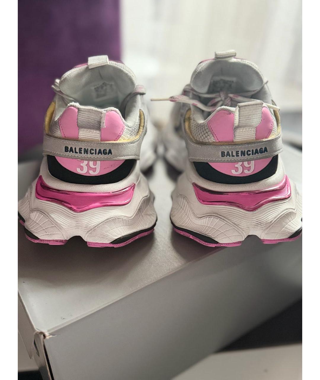 BALENCIAGA Серые замшевые кроссовки, фото 4