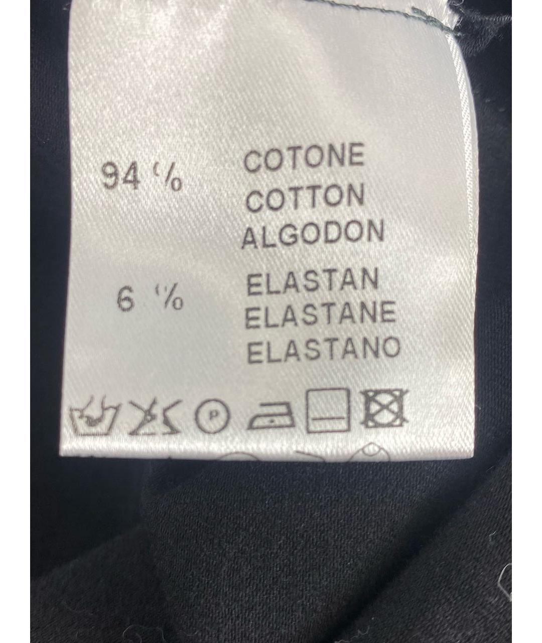 LIVIANA CONTI Черное хлопко-эластановое повседневное платье, фото 7