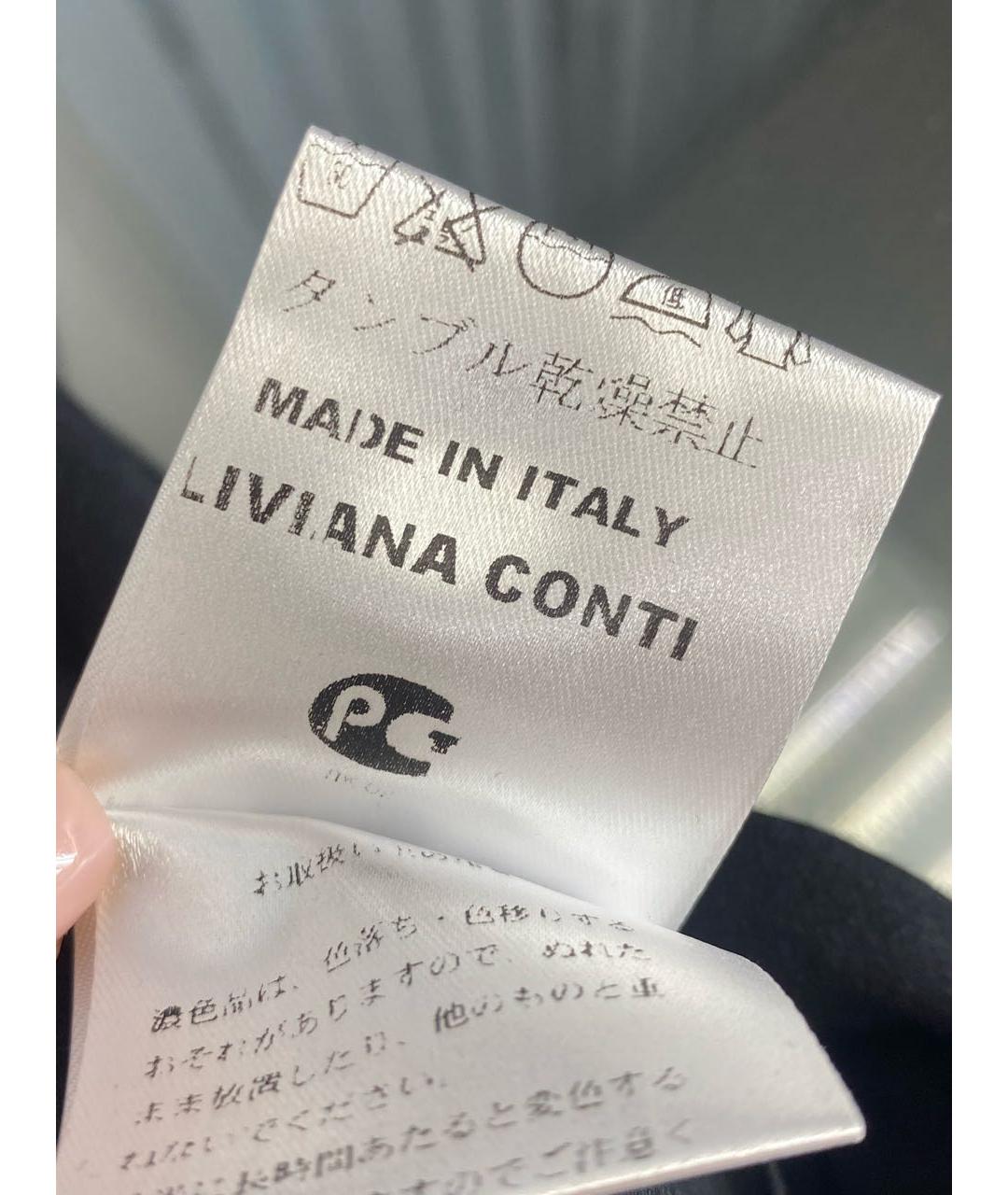 LIVIANA CONTI Черное хлопко-эластановое повседневное платье, фото 8