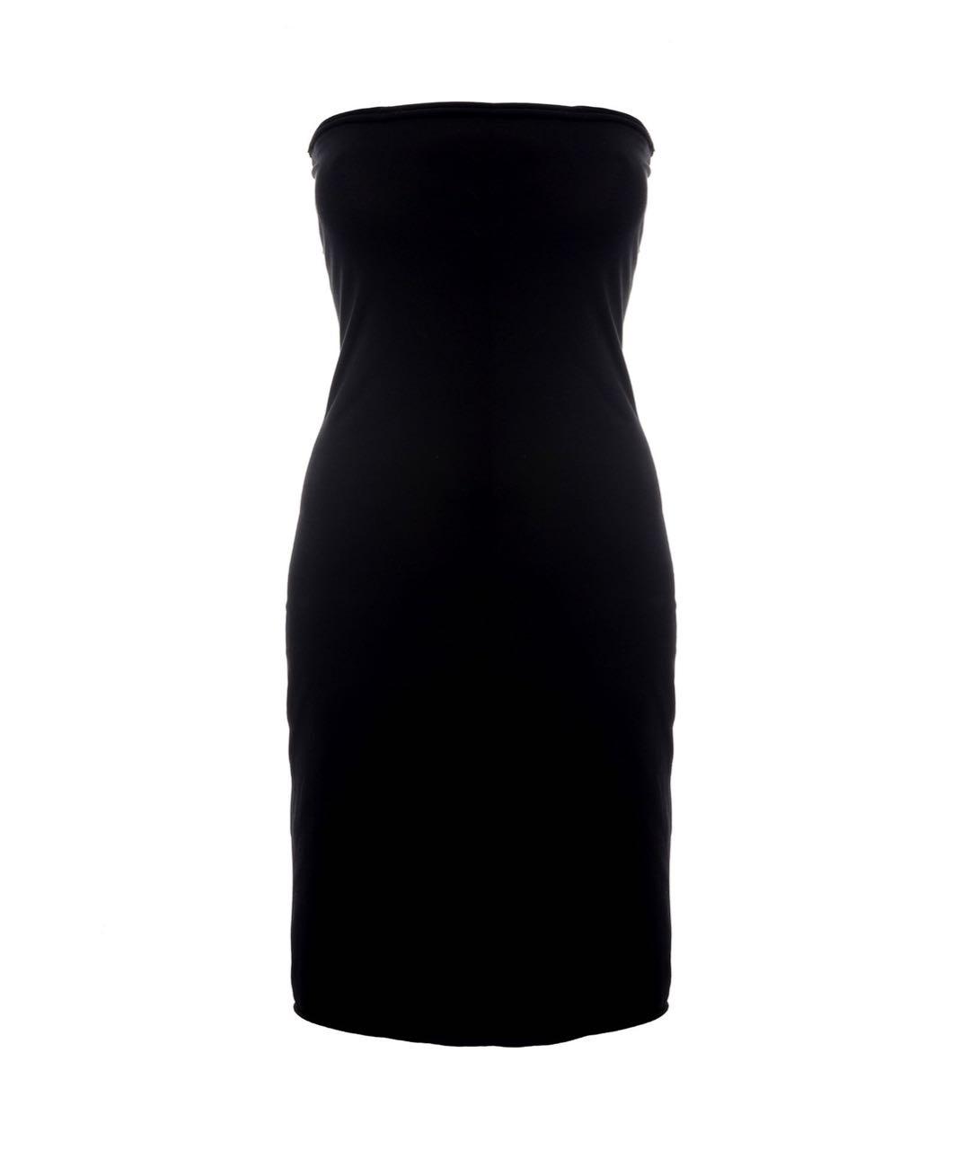 LIVIANA CONTI Черное хлопко-эластановое повседневное платье, фото 1