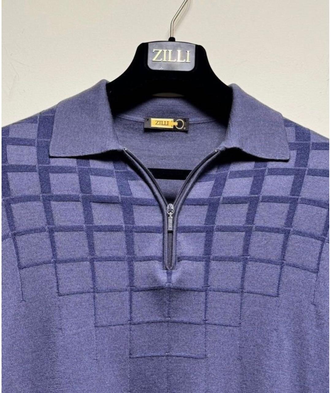 ZILLI Фиолетовое поло с длинным рукавом, фото 4