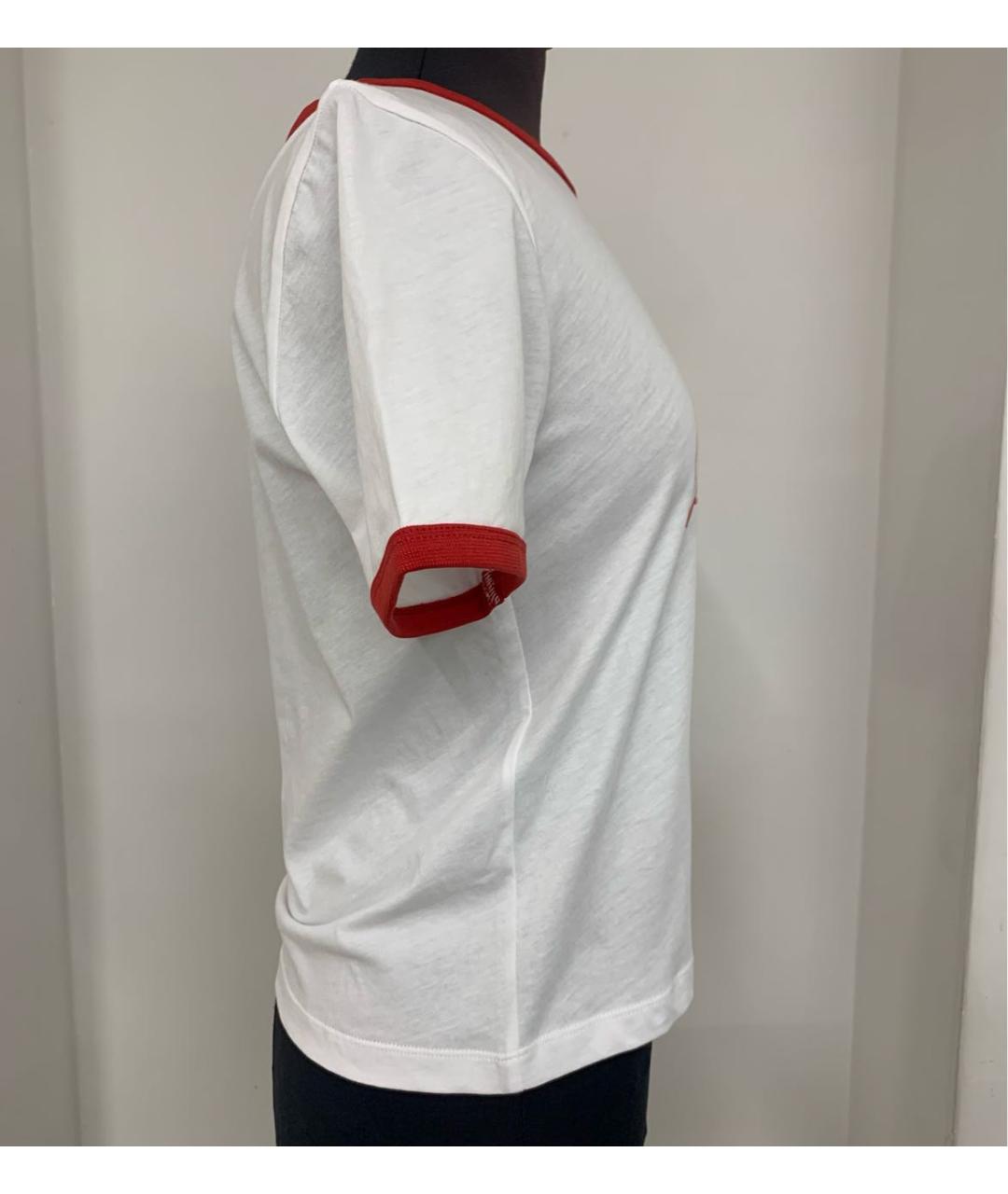 SPORTY AND RICH Белая хлопковая футболка, фото 3