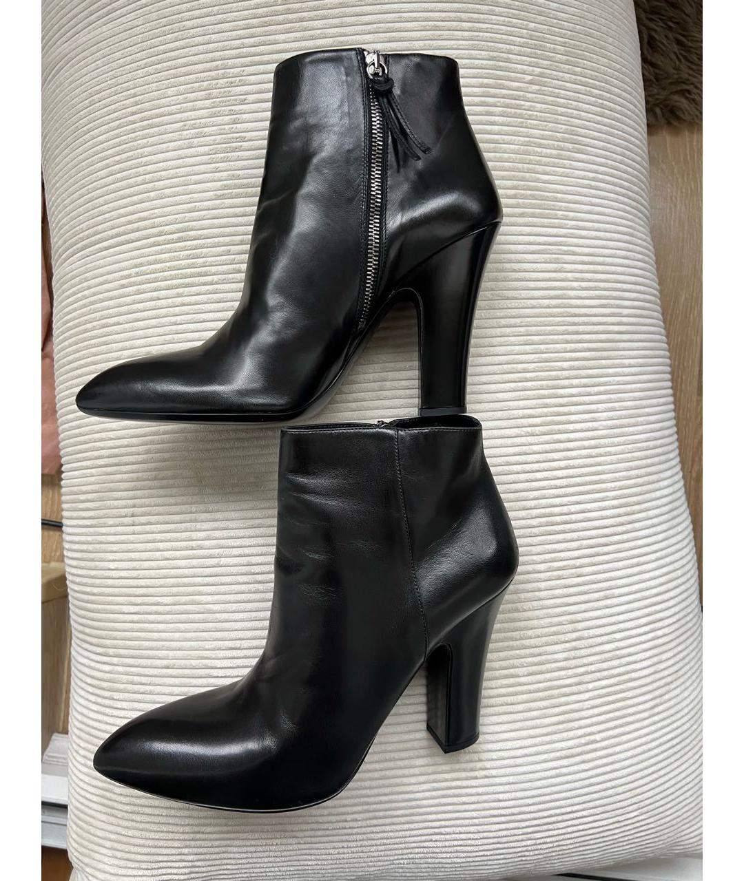 MIU MIU Черные кожаные ботильоны, фото 3