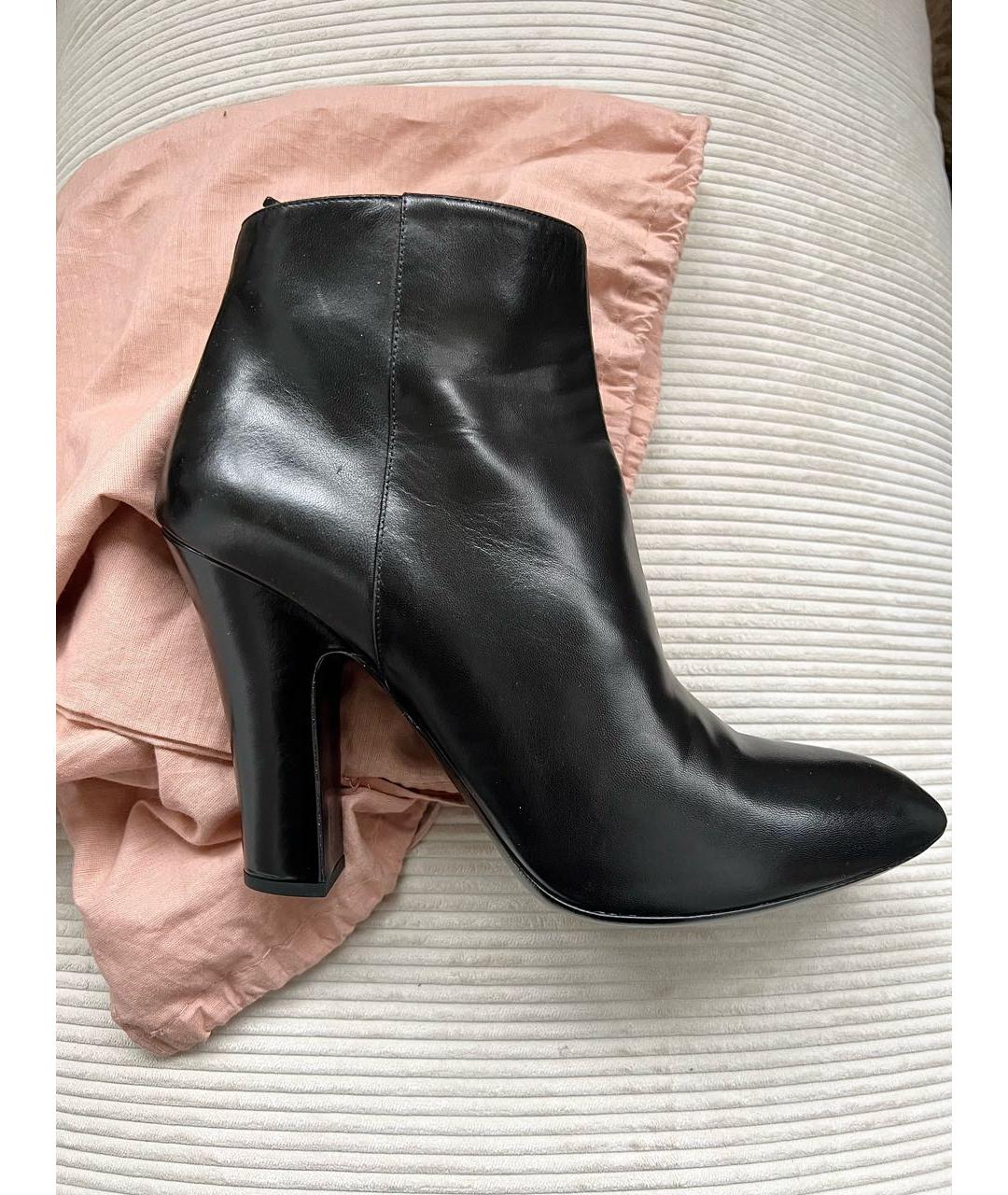 MIU MIU Черные кожаные ботильоны, фото 7
