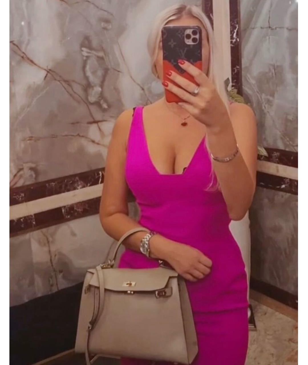 404NOTFOUND Фуксия вискозное платье, фото 7