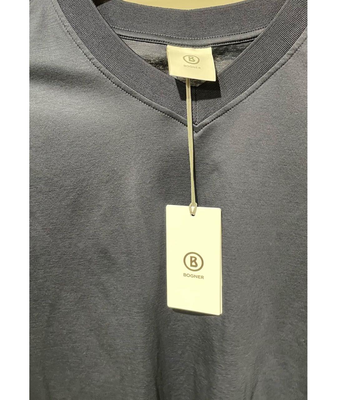 BOGNER Черная хлопковая футболка, фото 3