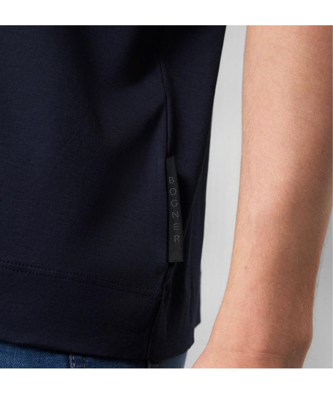 BOGNER Черная хлопковая футболка, фото 5