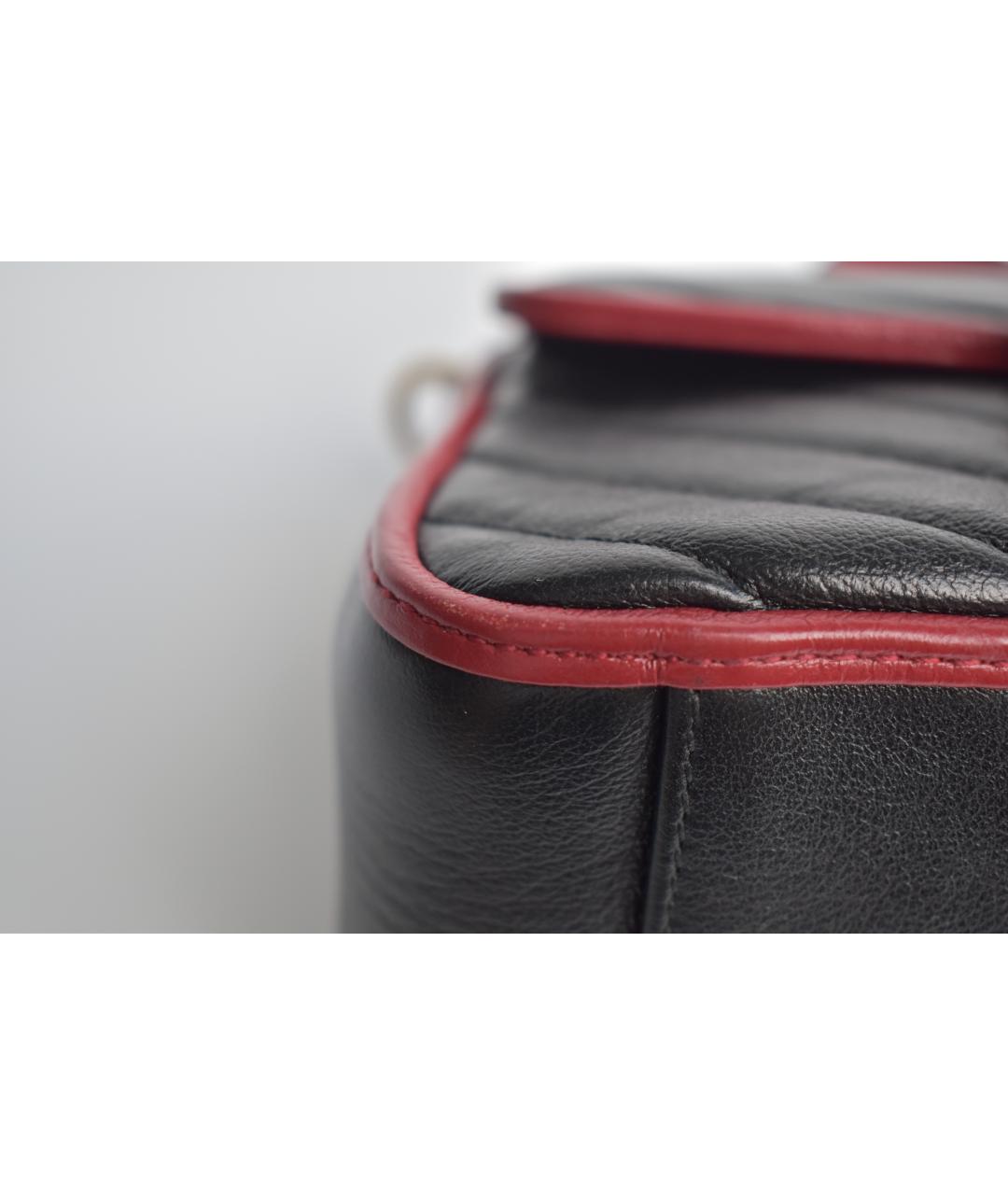 GUCCI Черная кожаная сумка через плечо, фото 5