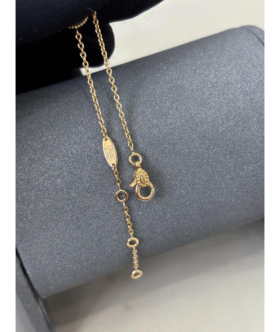 CHRISTIAN DIOR Белый браслет из желтого золота, фото 8