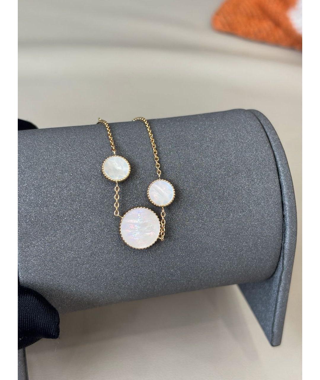 CHRISTIAN DIOR Белый браслет из желтого золота, фото 7