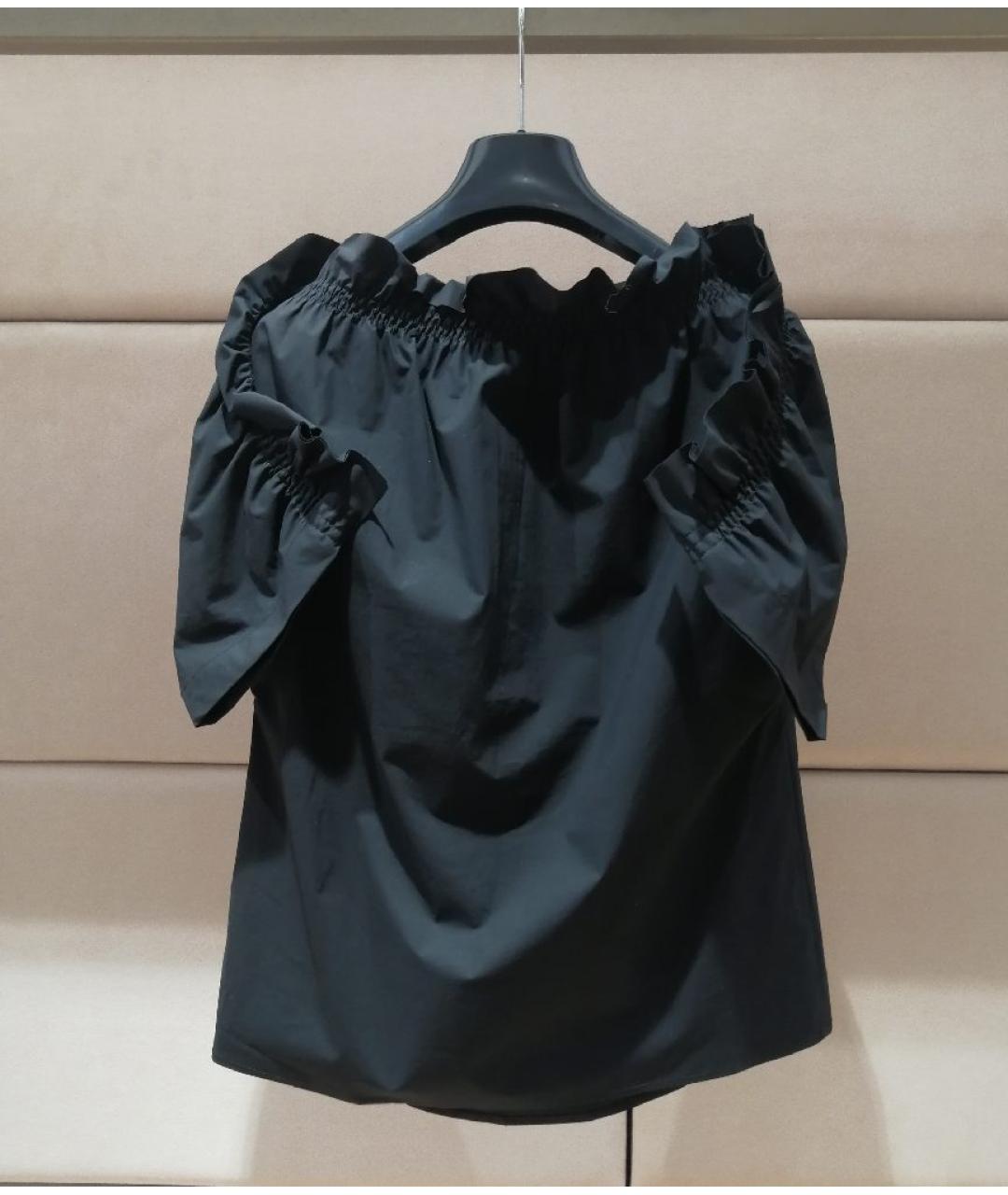 MSGM Черная хлопковая блузы, фото 2