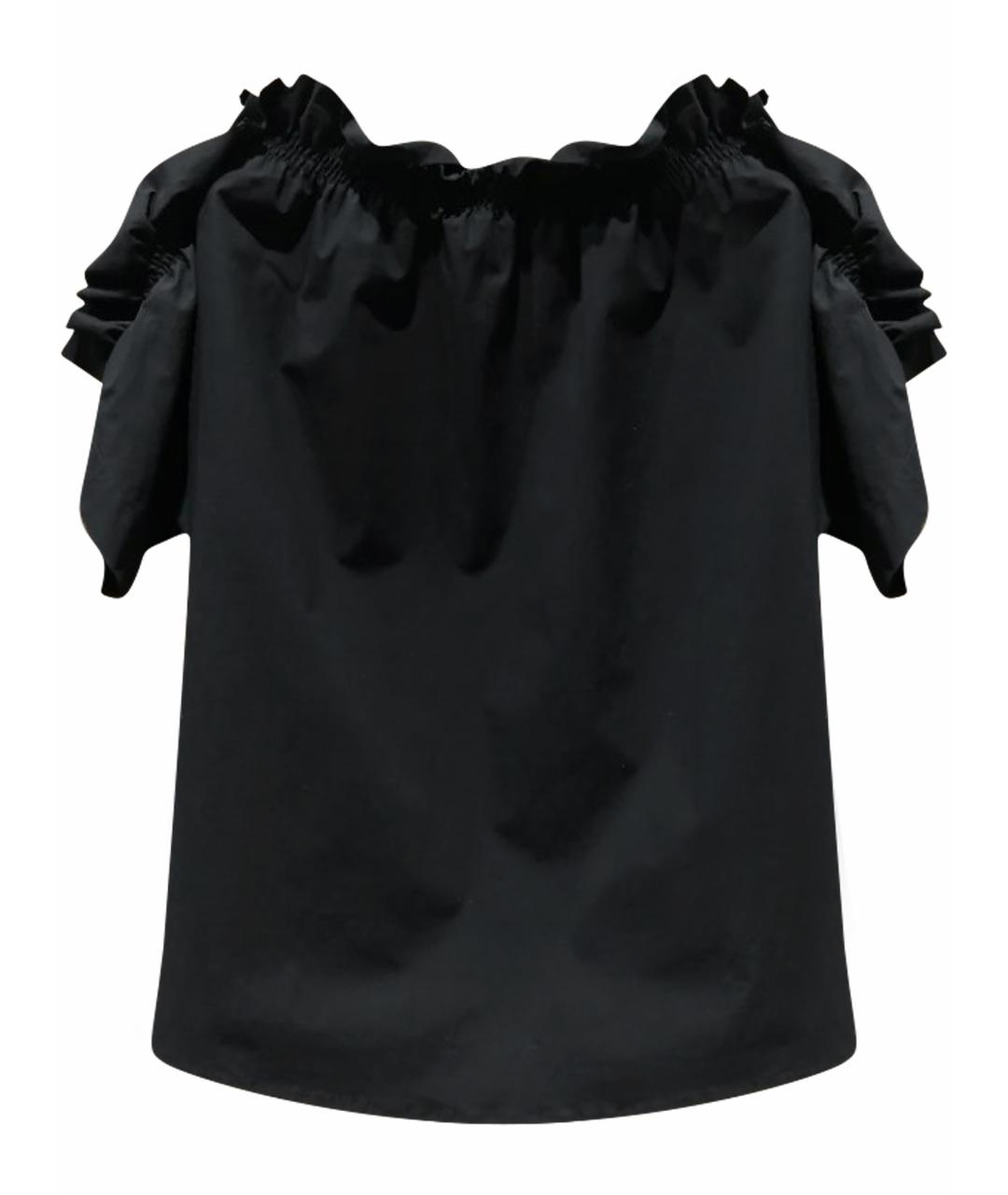 MSGM Черная хлопковая блузы, фото 1