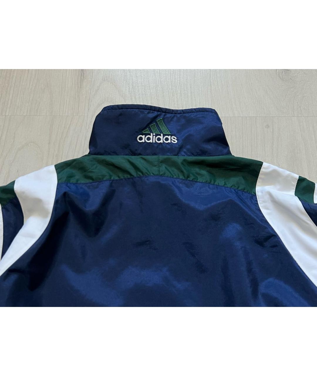 ADIDAS Синяя полиамидовая куртка, фото 6