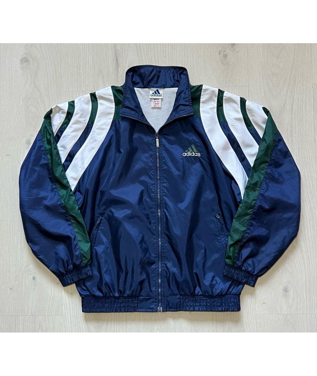 ADIDAS Синяя полиамидовая куртка, фото 7