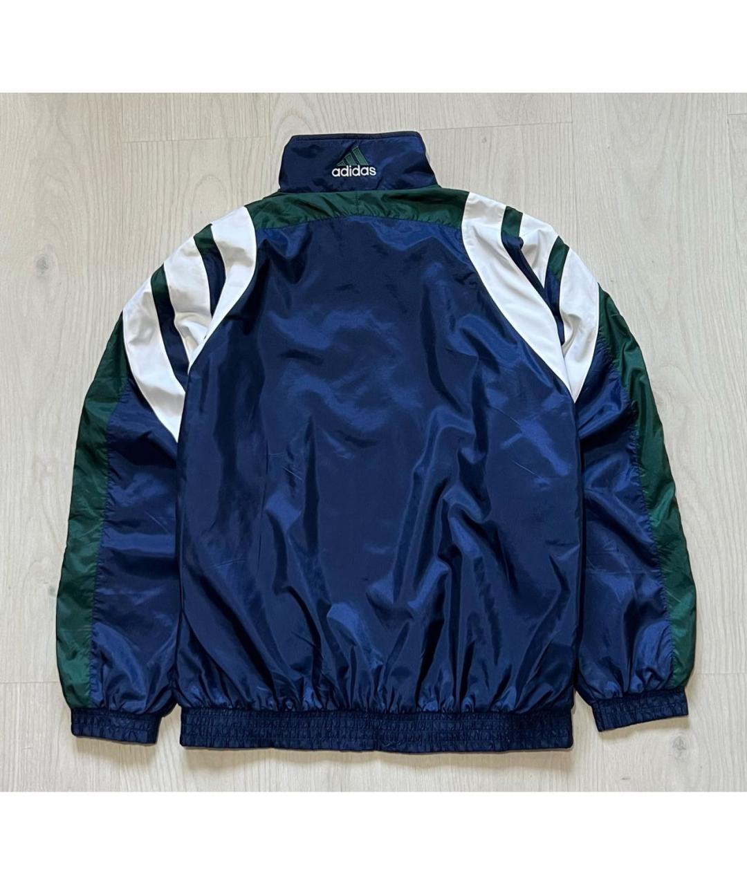 ADIDAS Синяя полиамидовая куртка, фото 2