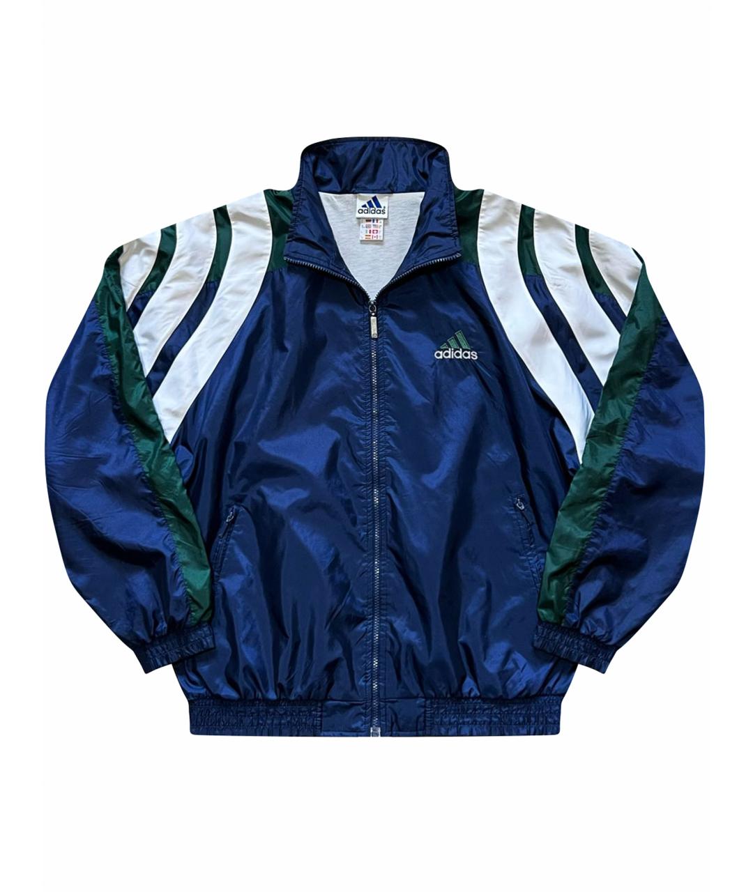 ADIDAS Синяя полиамидовая куртка, фото 1