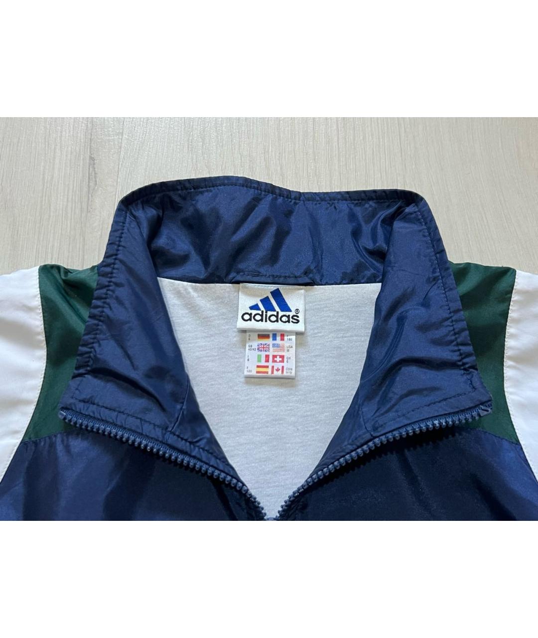 ADIDAS Синяя полиамидовая куртка, фото 5