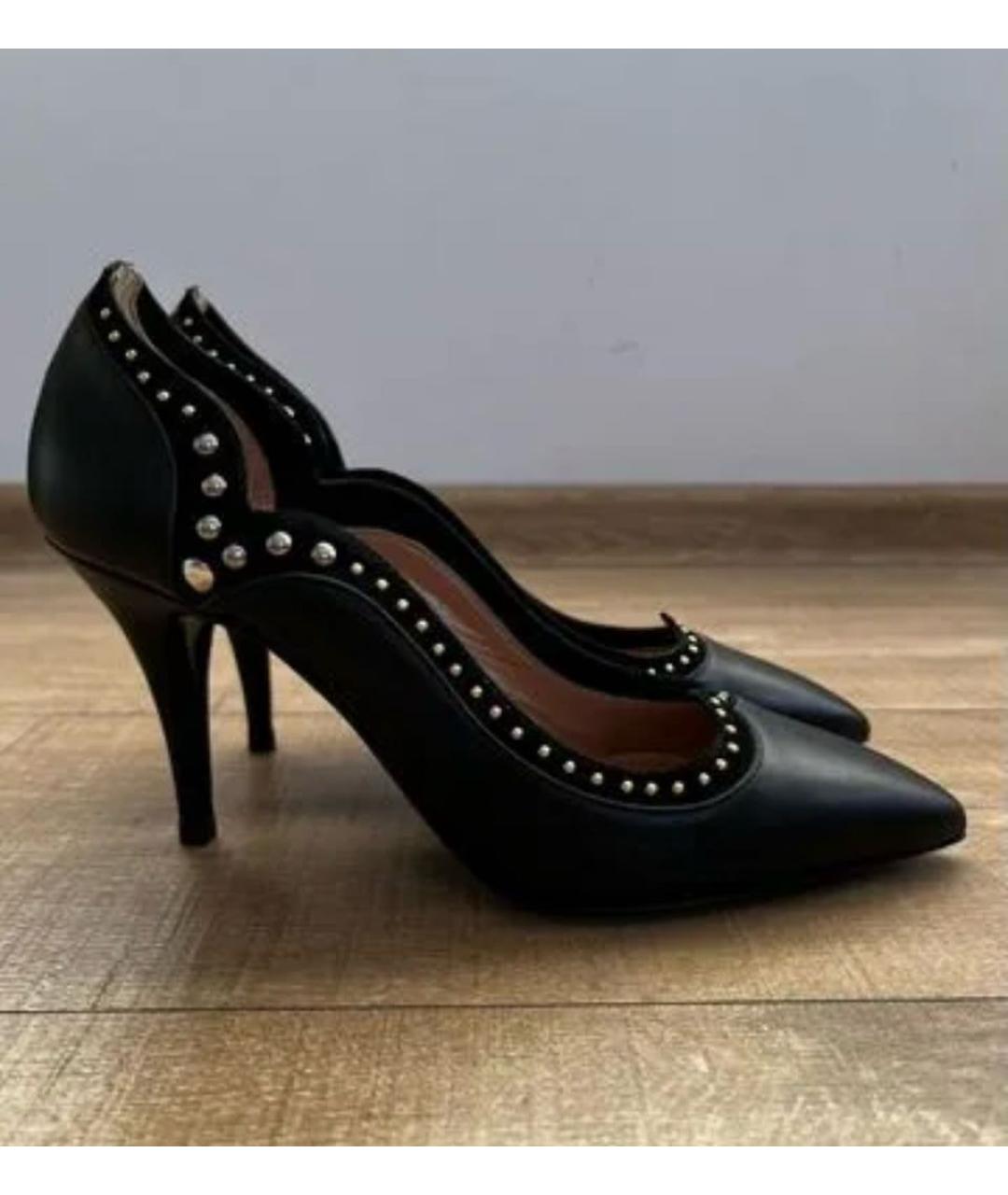 POLLINI Черные кожаные туфли, фото 8