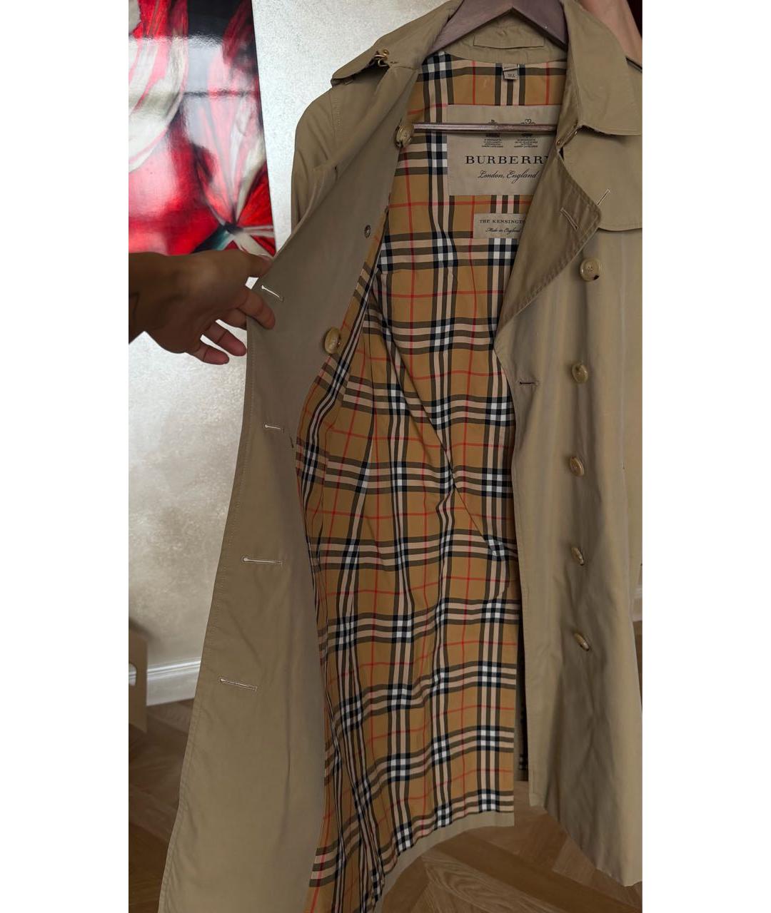BURBERRY Бежевый тренч/плащ, фото 3