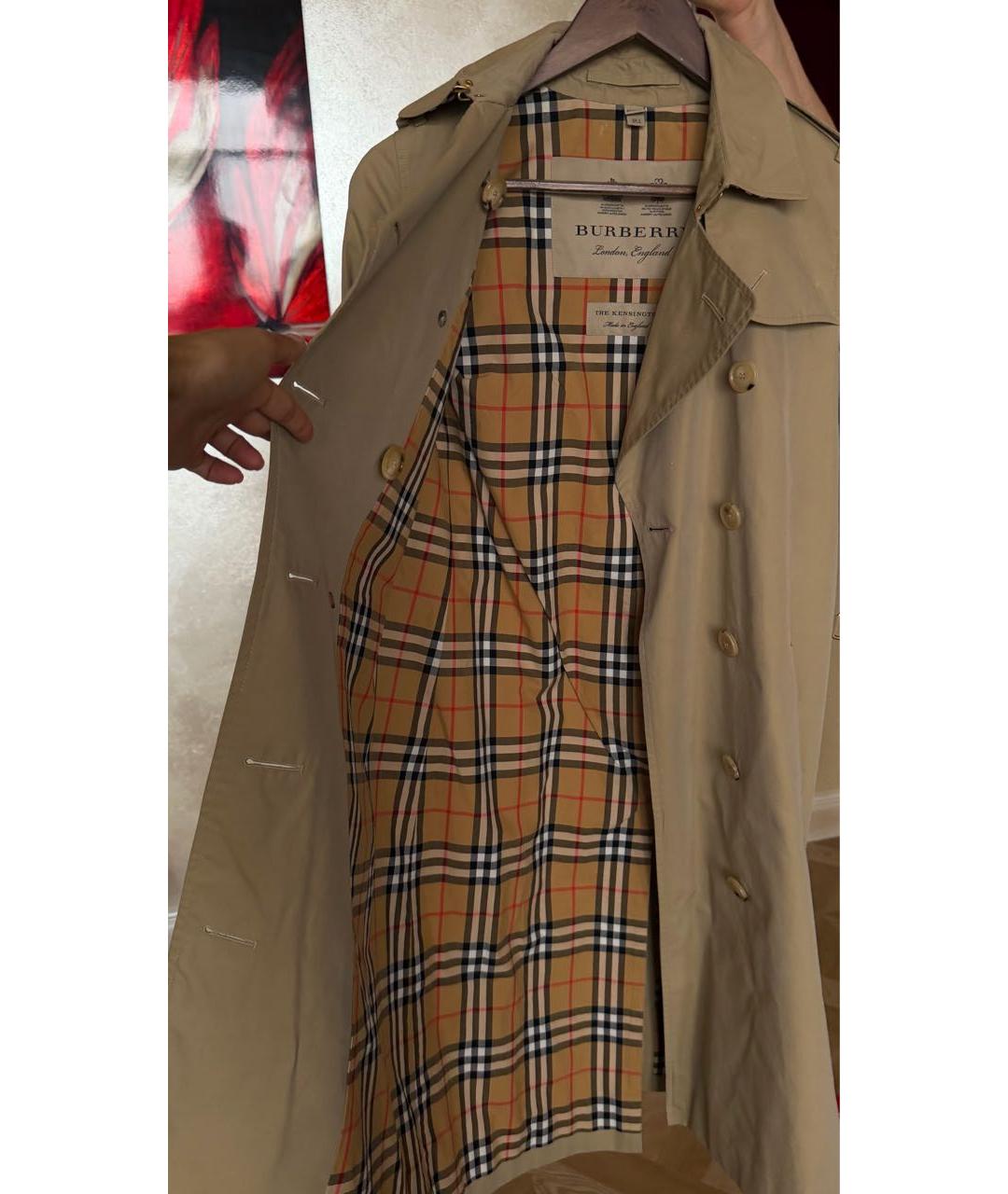 BURBERRY Бежевый тренч/плащ, фото 4