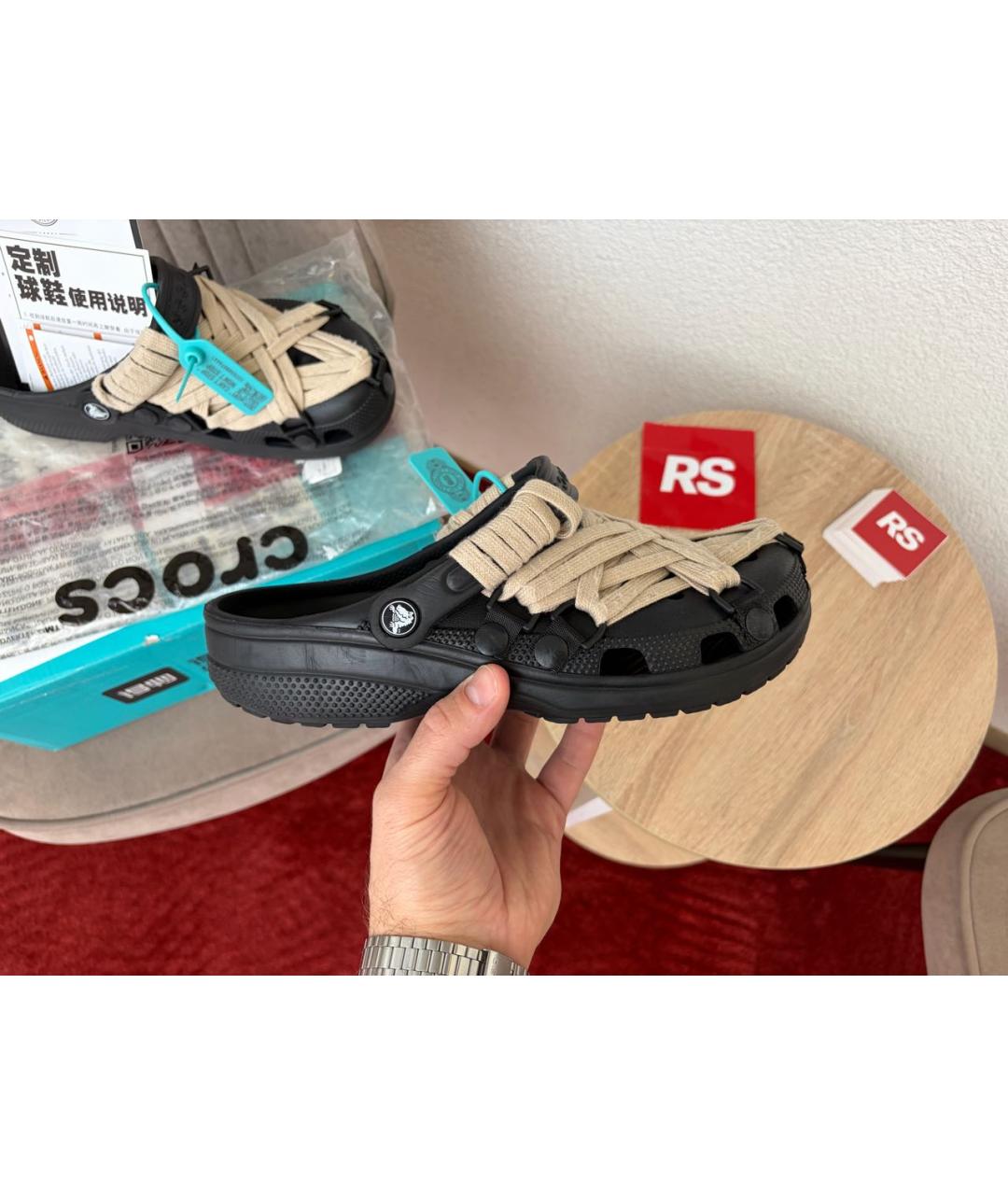 CROCS Черные низкие кроссовки / кеды, фото 9