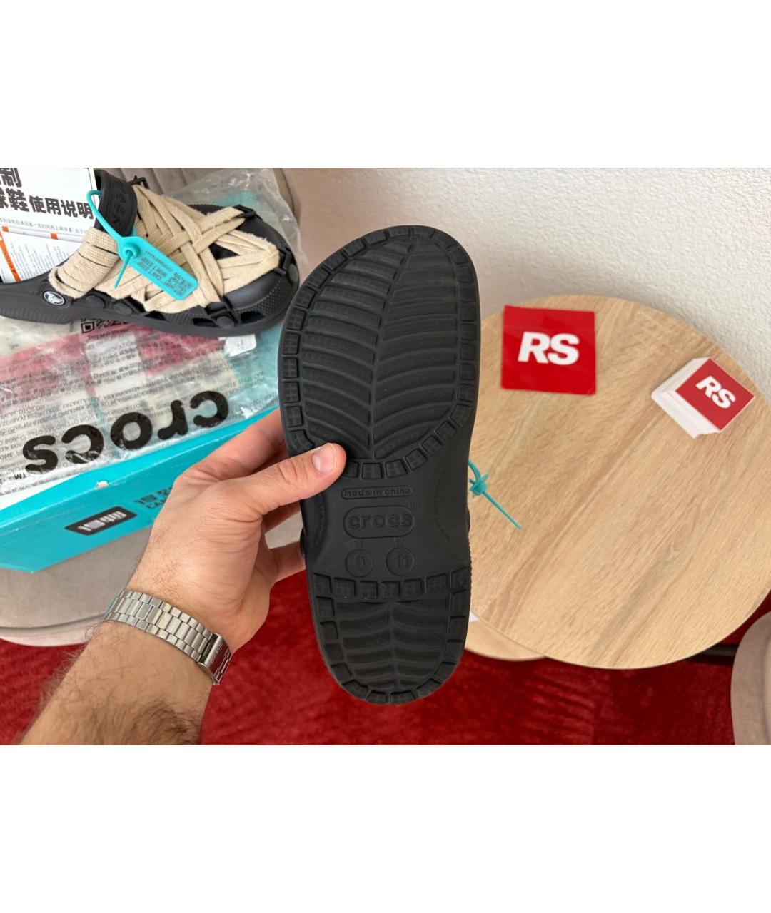 CROCS Черные низкие кроссовки / кеды, фото 5