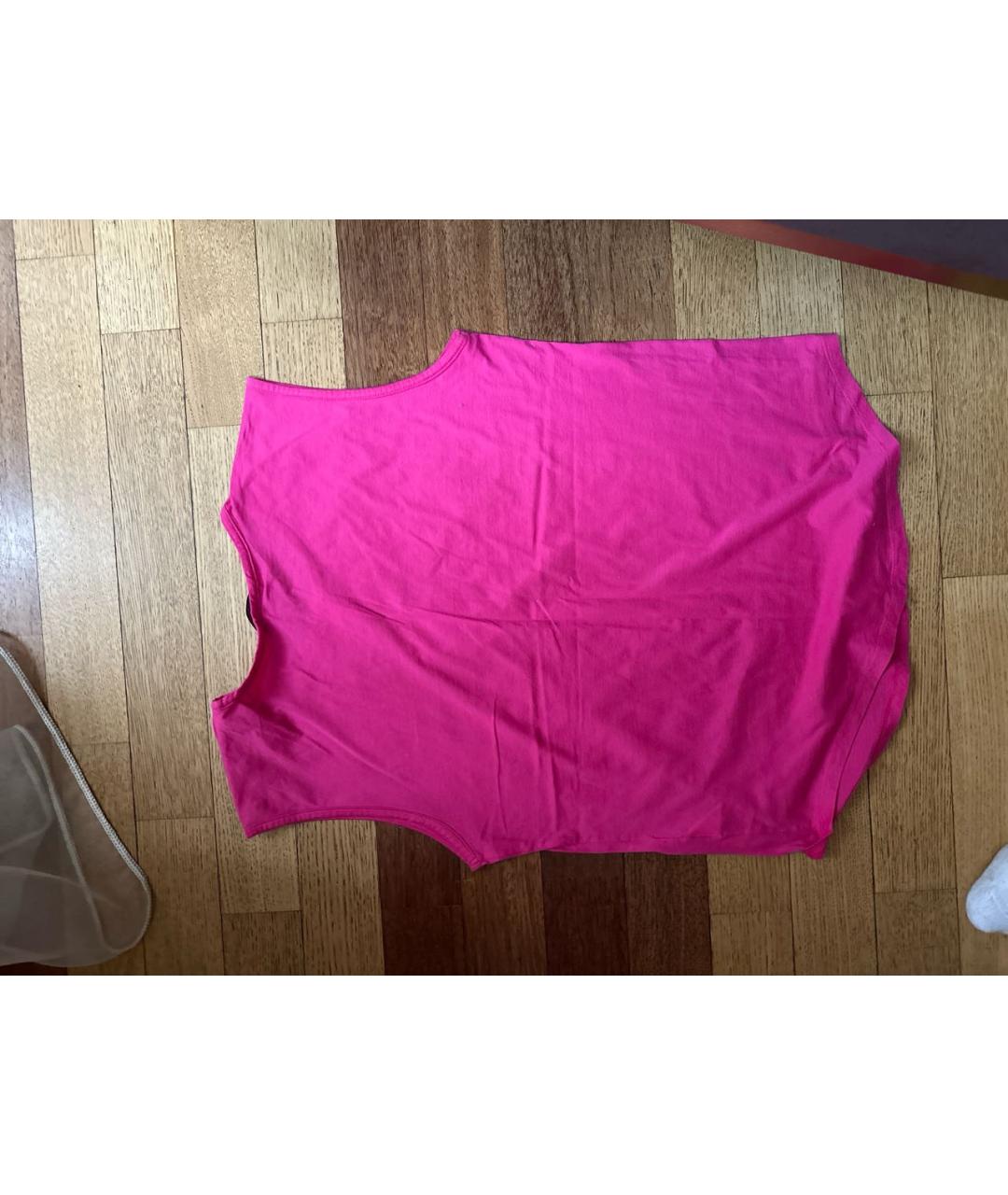 BALMAIN Розовая хлопковая майка, фото 3