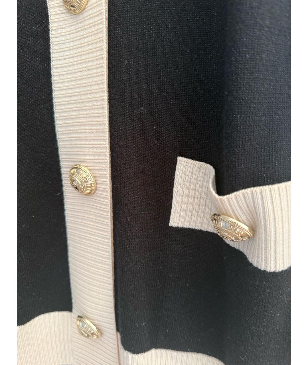 BALMAIN Черный шерстяной кардиган, фото 3
