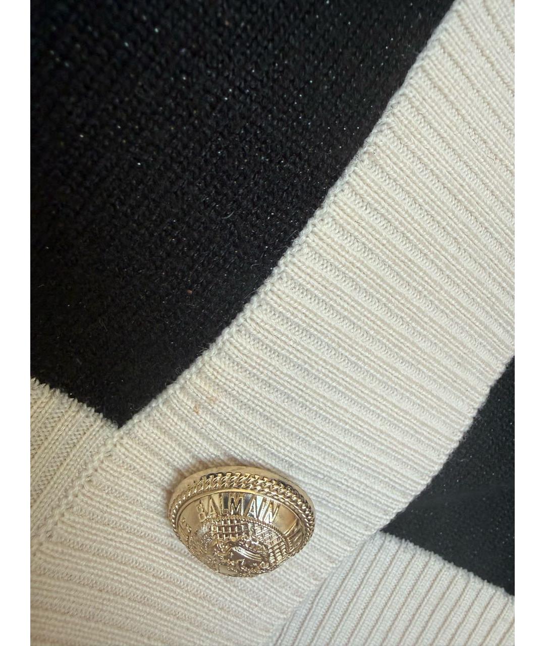 BALMAIN Черный шерстяной кардиган, фото 4