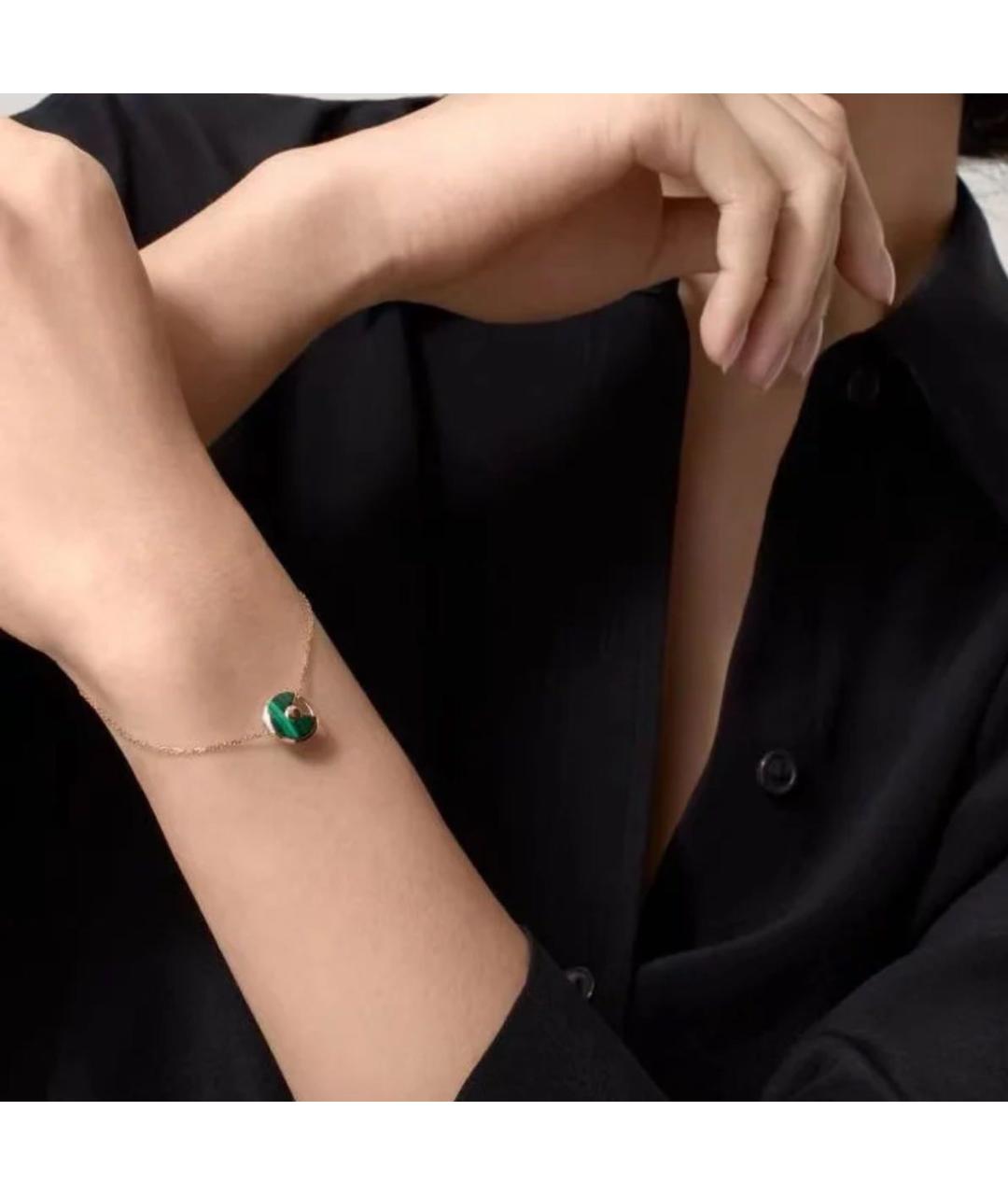 CARTIER Зеленый браслет из розового золота, фото 6