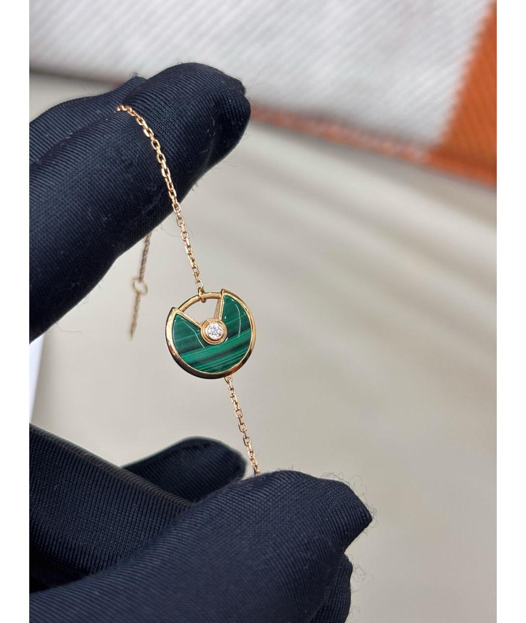 CARTIER Зеленый браслет из розового золота, фото 2