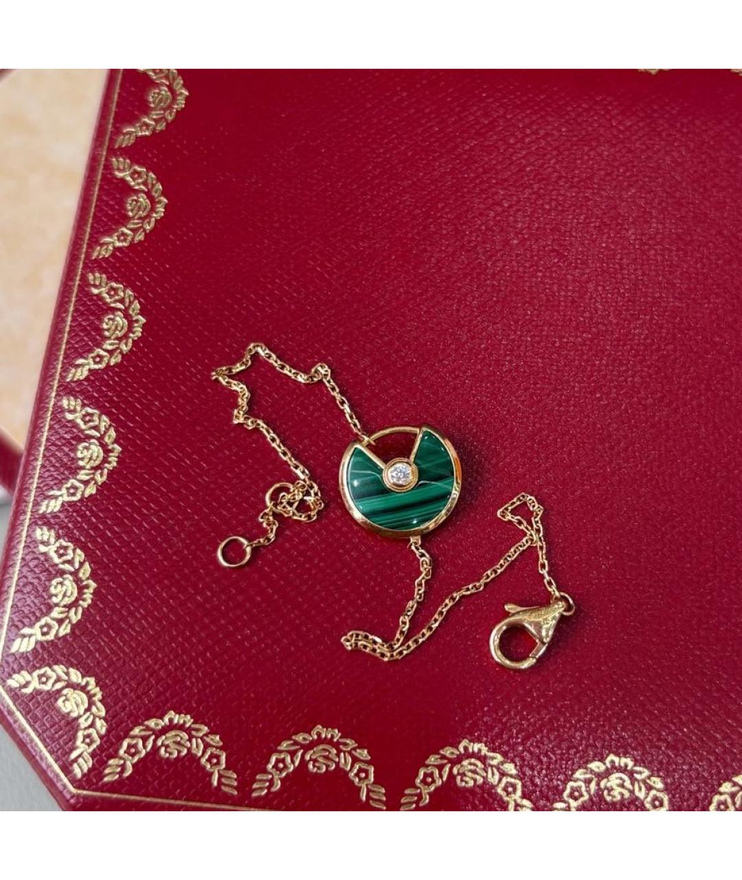 CARTIER Зеленый браслет из розового золота, фото 5