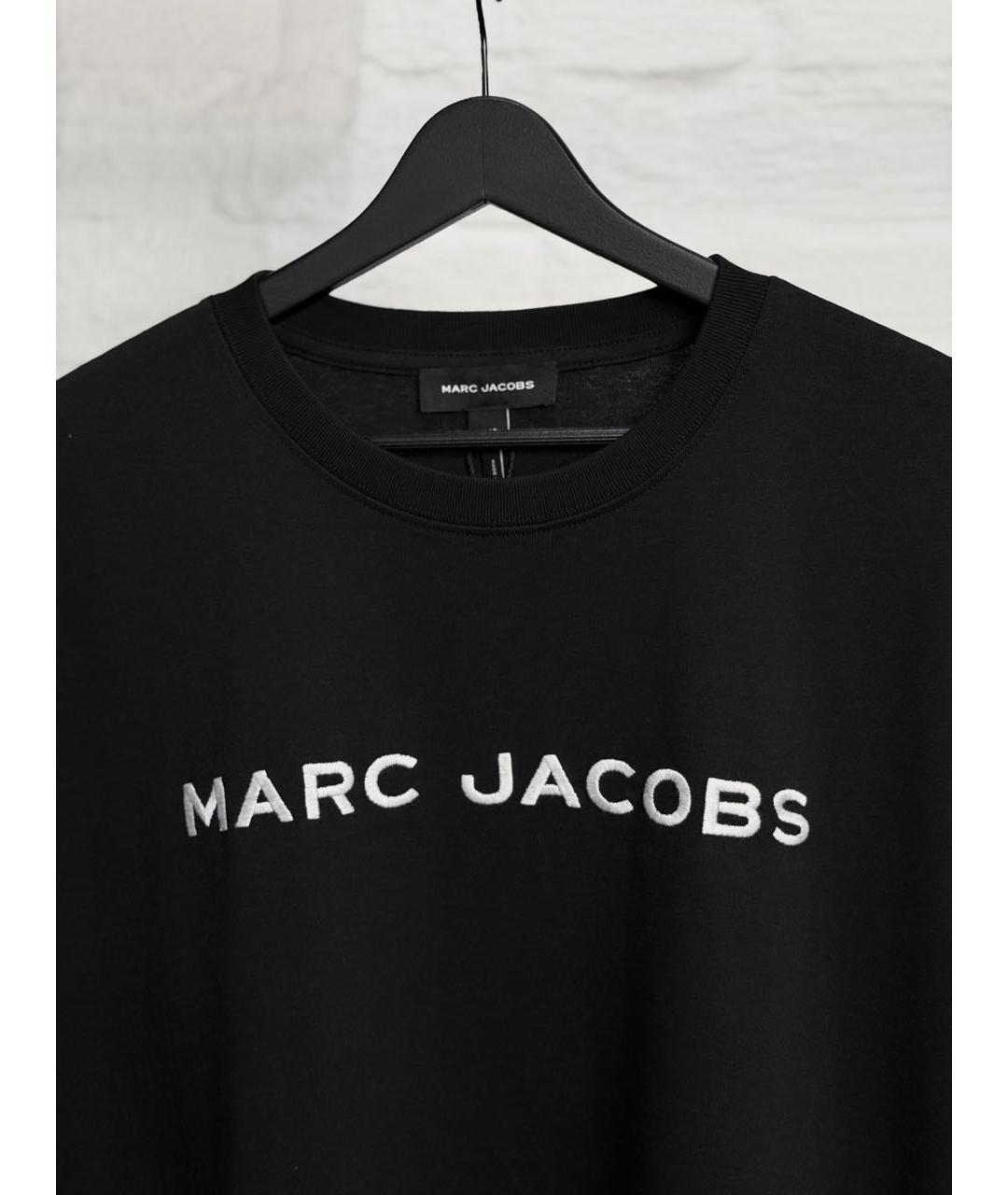 MARC JACOBS Черная хлопковая футболка, фото 2