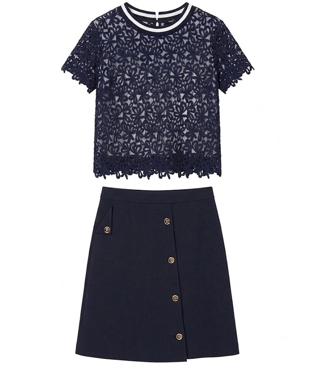 ERMANNO SCERVINO Синий вискозный костюм с юбками, фото 1