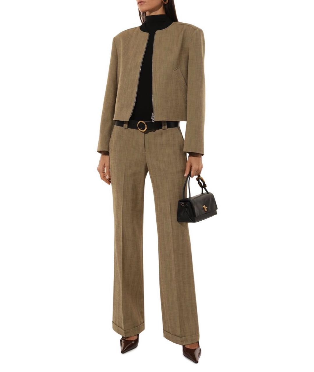 HUGO BOSS Бежевый вискозный жакет/пиджак, фото 2